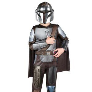 Star Wars The Mandalorian Youth Costume Jumpsuit and Mask For Kids Sz L/XL